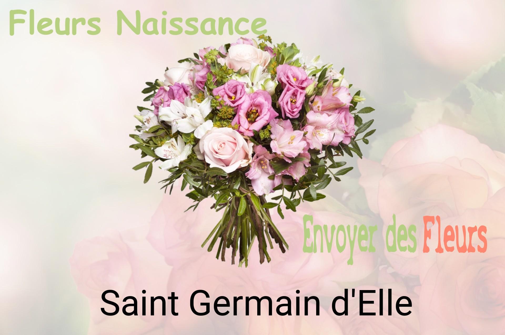 Bouquet de fleurs de naissance livré à Saint-Germain-d'Elle